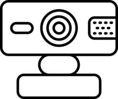 A webcam icon on a white background vector