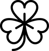 A four leaf clover symbol with a heart in the middle vector