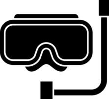 Diving mask icon vector