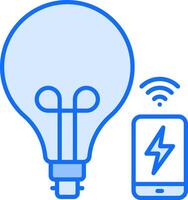Light bulb and mobile phone vector