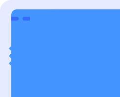A blue rectangle with a blue background vector