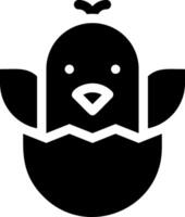 A black and white bird icon on a white background vector