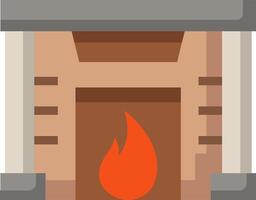 Fireplace illustration design vector