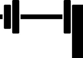 Dumbbell icon on white background vector