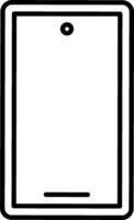 A black and white drawing of a tablet vector
