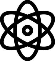 An atom symbol on a white background vector