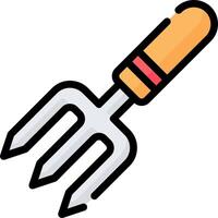 A garden fork icon on a white background vector