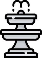 A fountain with water coming out of it vector