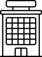 A building with a clock on it vector