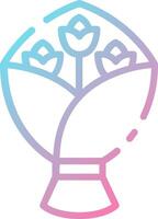 A flower vase with a flower in it vector