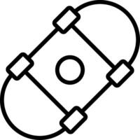 A skateboard with wheels and a skateboard logo vector