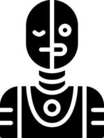 Robot man icon illustration vector