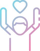 A person holding up a heart with their hands vector
