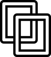 Two square frames with black lines on them vector