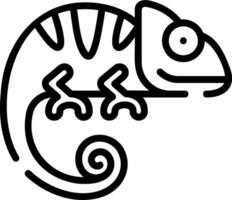 Chameleon icon illustration vector