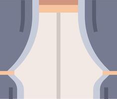 A man is standing in front of a curtain vector