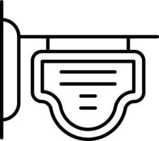 A toilet paper roll is hanging from a wall vector