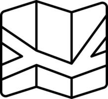 A black and white logo of a triangle vector