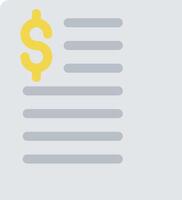 A dollar sign on a paper document vector