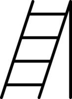 A ladder with a single step on it vector