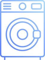 A washing machine icon on a white background vector