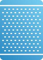 A blue square with white dots on it vector