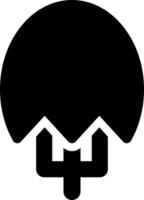 A black and white logo of a house with a cross on it vector