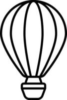 Hot air balloon coloring pages vector