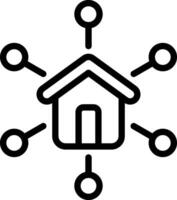 Home automation icon vector