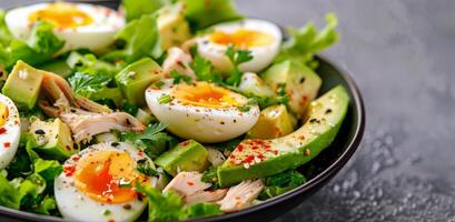 Chicken, Egg, and Avocado Salad photo
