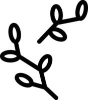 A black and white drawing of a branch vector