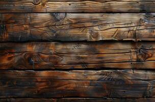 Dark Stained Wood Planks Close Up Texture photo