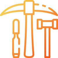 A hammer, hammer, and hammer icon vector