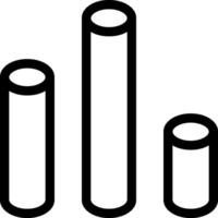 Bar graph icon illustration vector