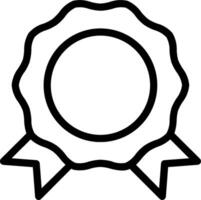 A black and white icon of a ribbon vector