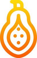 A fruit with a dot on it vector