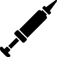 An injection syringe icon on a white background vector