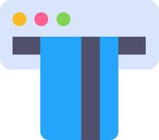 A printer with a blue ribbon on it vector