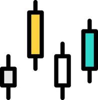 A series of colored bars on a white background vector