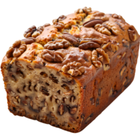 A loaf of bread with nuts on it png