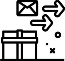 Email and gift icon vector