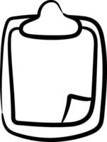 A black and white drawing of a cup vector