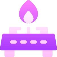 A purple and pink icon of a water drop vector