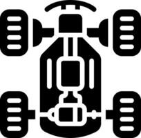 A black and white image of a car with wheels vector