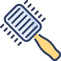 A comb with a handle on it vector