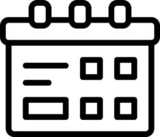 A calendar icon on a white background vector