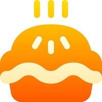 A hamburger icon with a yellow background vector