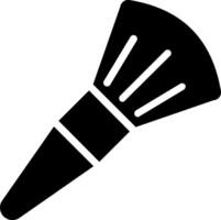 A black and white brush icon on a white background vector