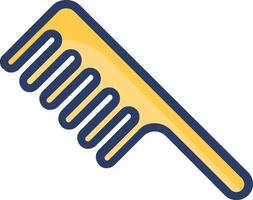 A comb icon on a white background vector