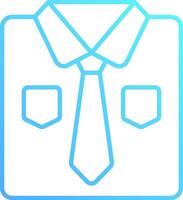A shirt with a tie on it vector